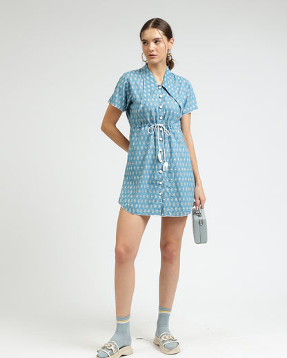 Blue Barbie shirtdress