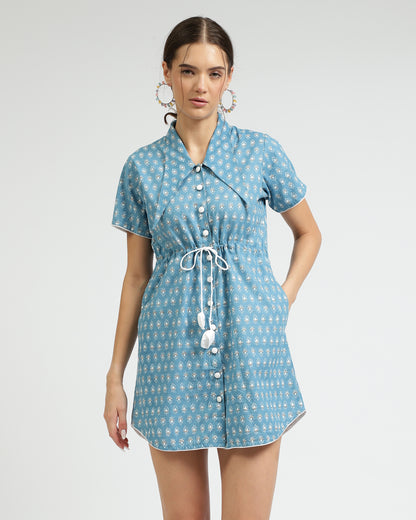 Blue Barbie shirtdress