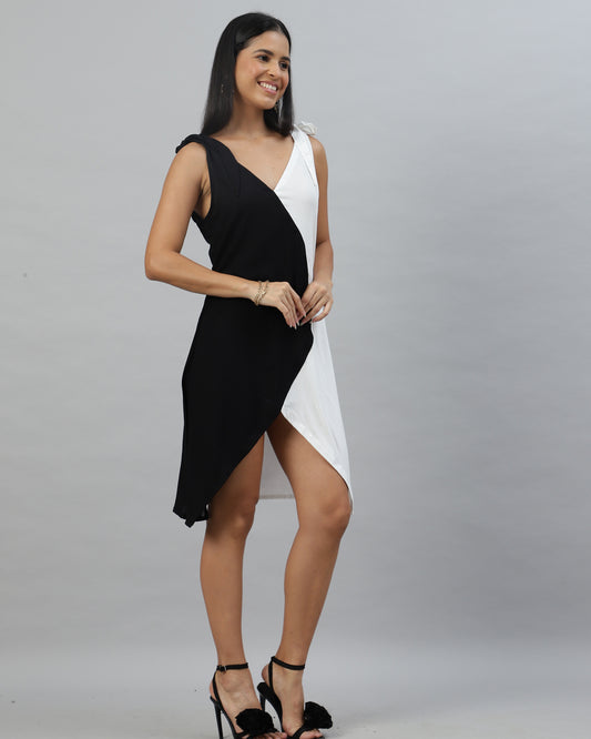 Yin yang short dress