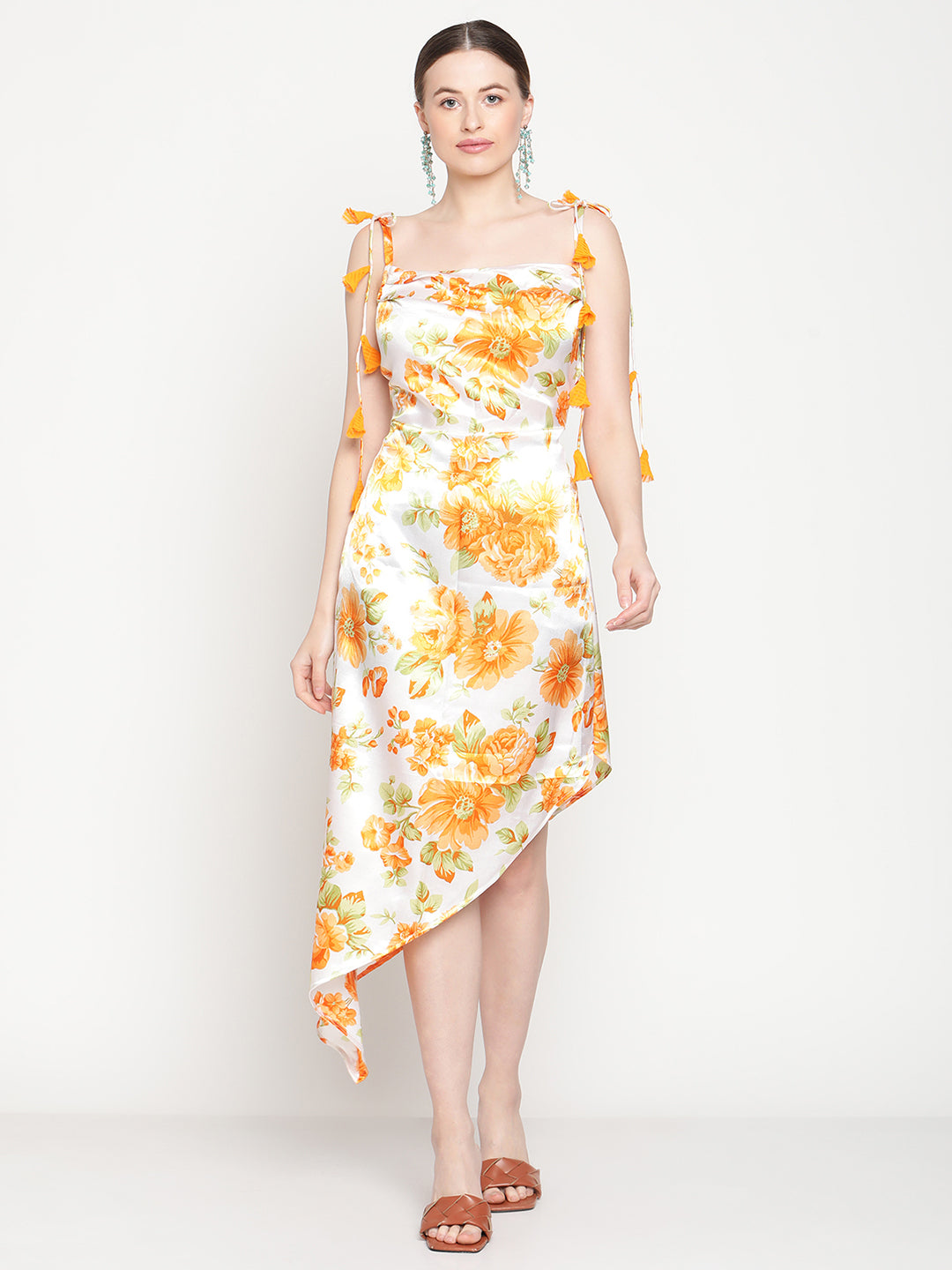 Marigold slip dress